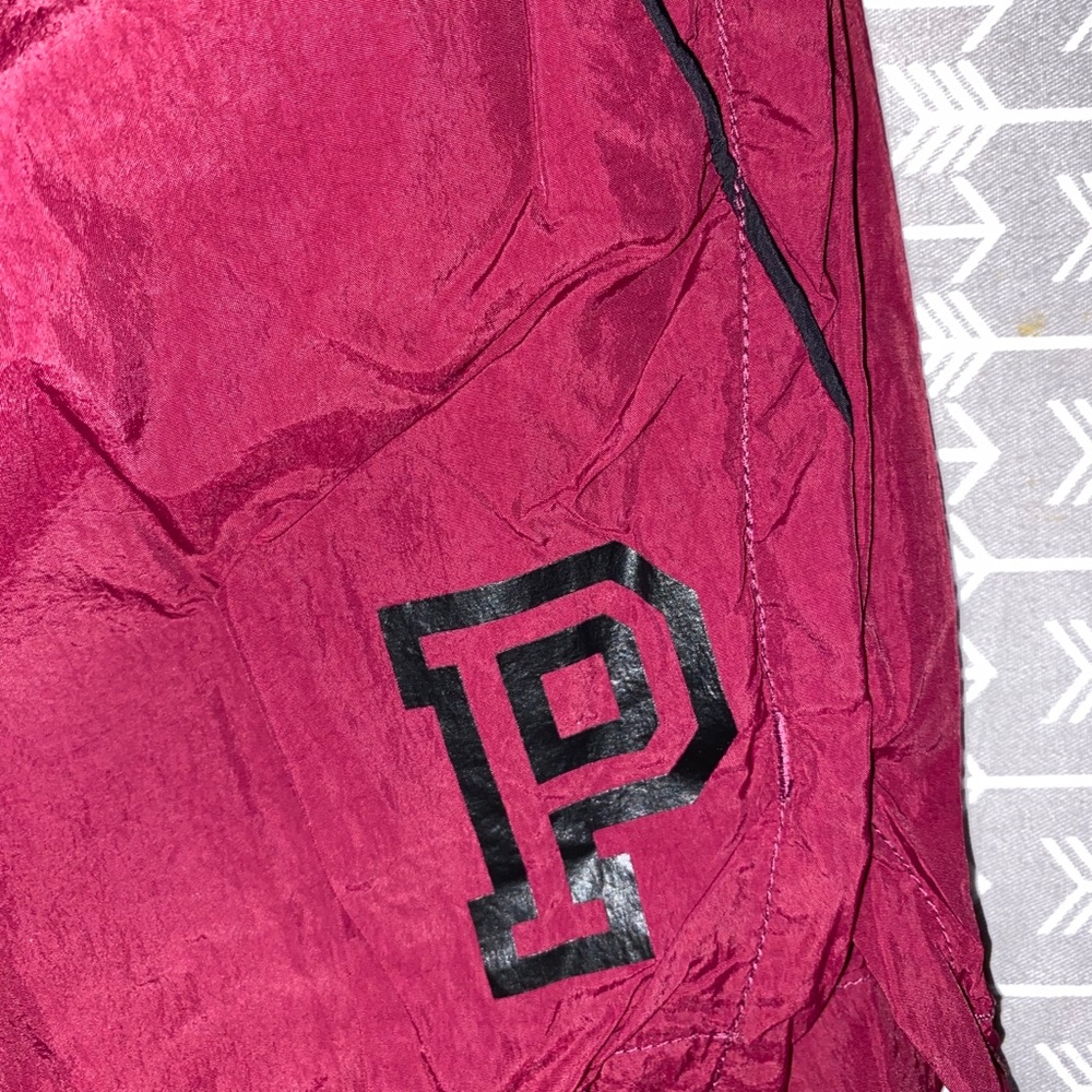 Maroon track short. VS PINK! - Picture 2 of 6